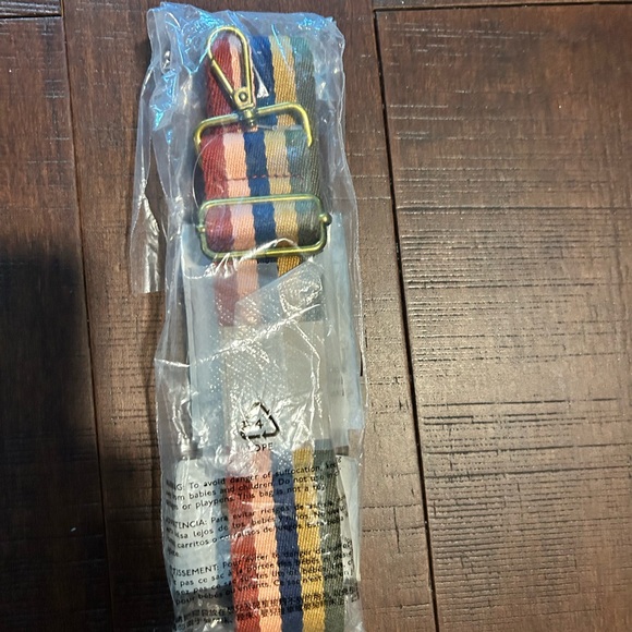 Madewell Rainbow Striped Bag Strap - Picture 2 of 2